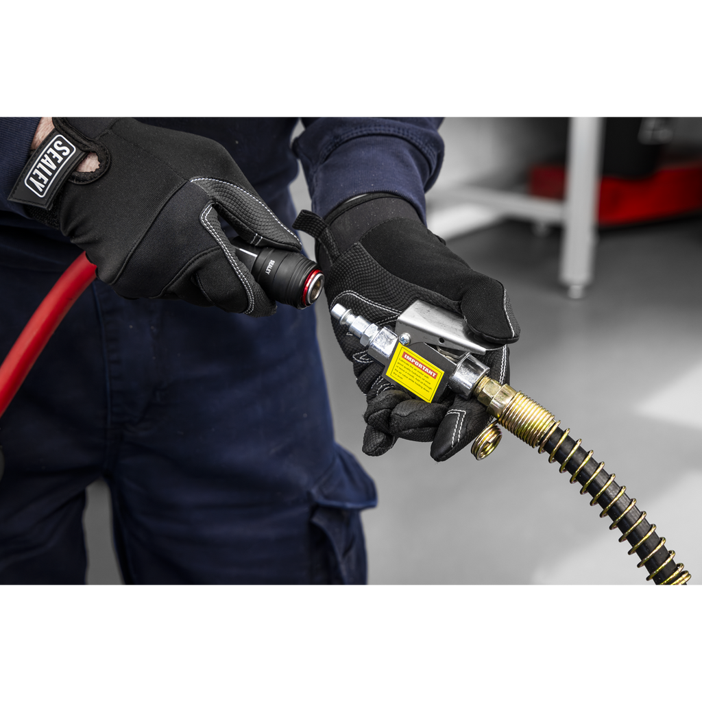 Professional Long Reach Air/Manual Operation Trolley Jack with Rocket Lift 10 Tonne 10001A