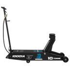 Professional Long Reach Air/Manual Operation Trolley Jack with Rocket Lift 10 Tonne 10001A