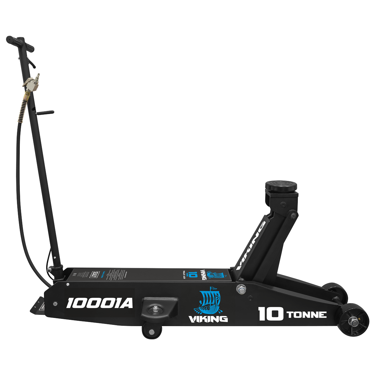 Professional Long Reach Air/Manual Operation Trolley Jack with Rocket Lift 10 Tonne 10001A