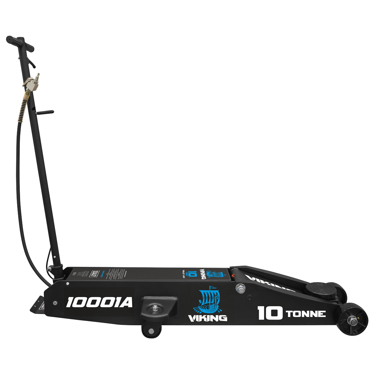 Professional Long Reach Air/Manual Operation Trolley Jack with Rocket Lift 10 Tonne 10001A