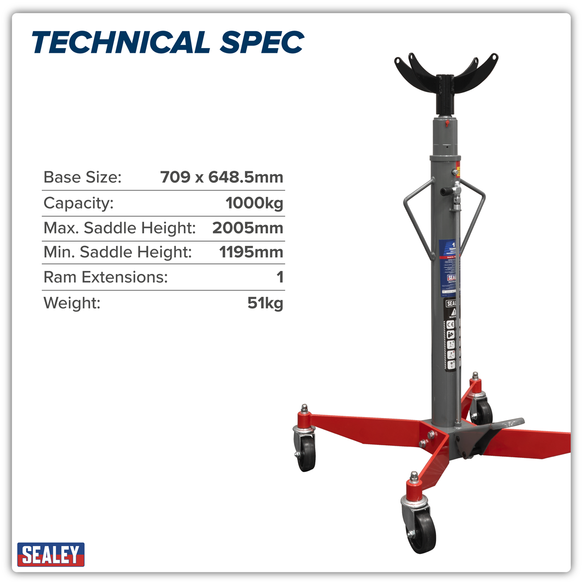 Vertical Transmission Jack 1 Tonne 1000TR