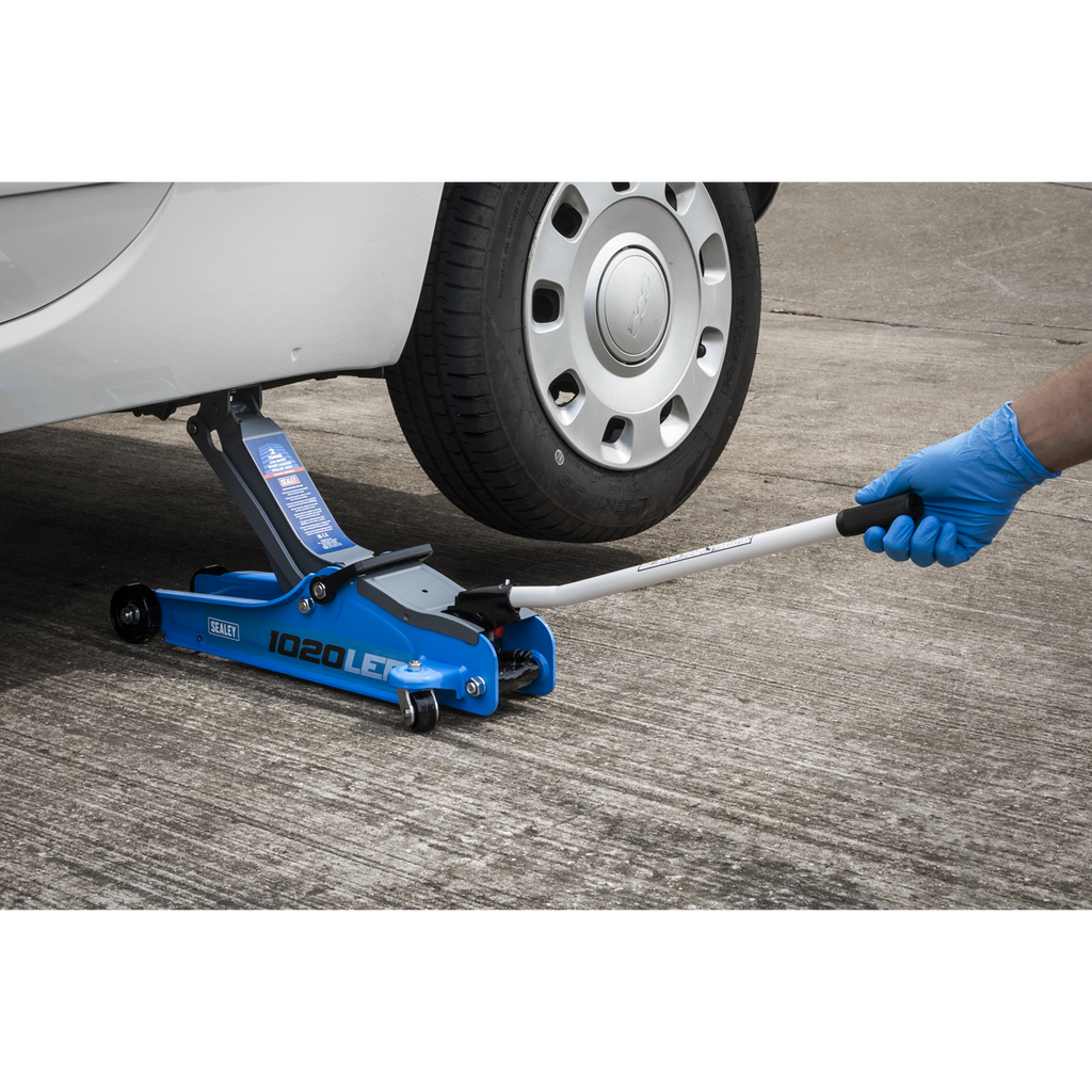 Low Profile Short Chassis Trolley Jack 2 Tonne - Blue 1020LEB