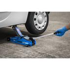 Low Profile Short Chassis Trolley Jack 2 Tonne - Blue 1020LEB
