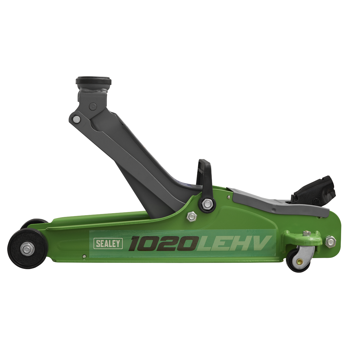 Low Profile Short Chassis Trolley Jack 2 Tonne - Green 1020LEHV