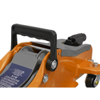 Low Profile Short Chassis Trolley Jack 2 Tonne - Orange 1020LEO