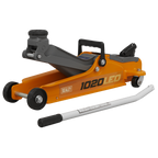 Low Profile Short Chassis Trolley Jack 2 Tonne - Orange 1020LEO