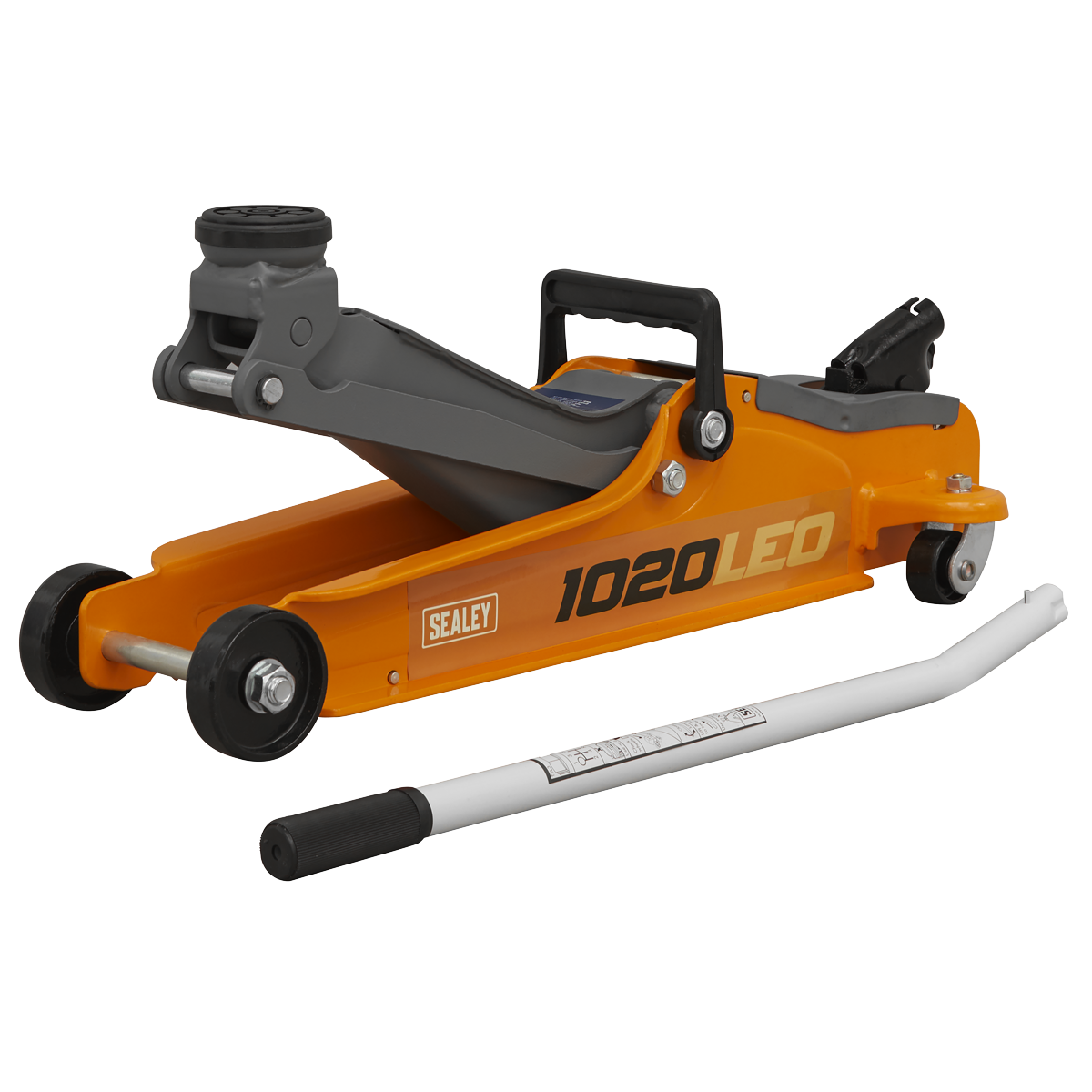 Low Profile Short Chassis Trolley Jack 2 Tonne - Orange 1020LEO