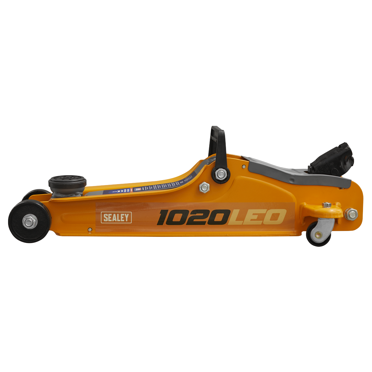 Low Profile Short Chassis Trolley Jack 2 Tonne - Orange 1020LEO