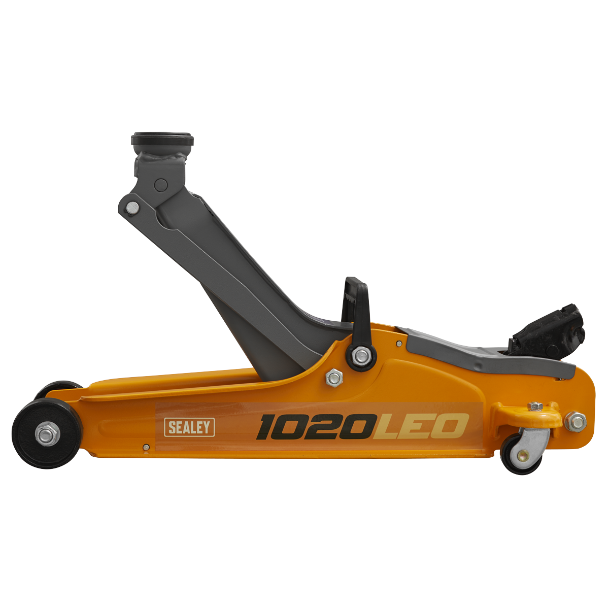 Low Profile Short Chassis Trolley Jack 2 Tonne - Orange 1020LEO