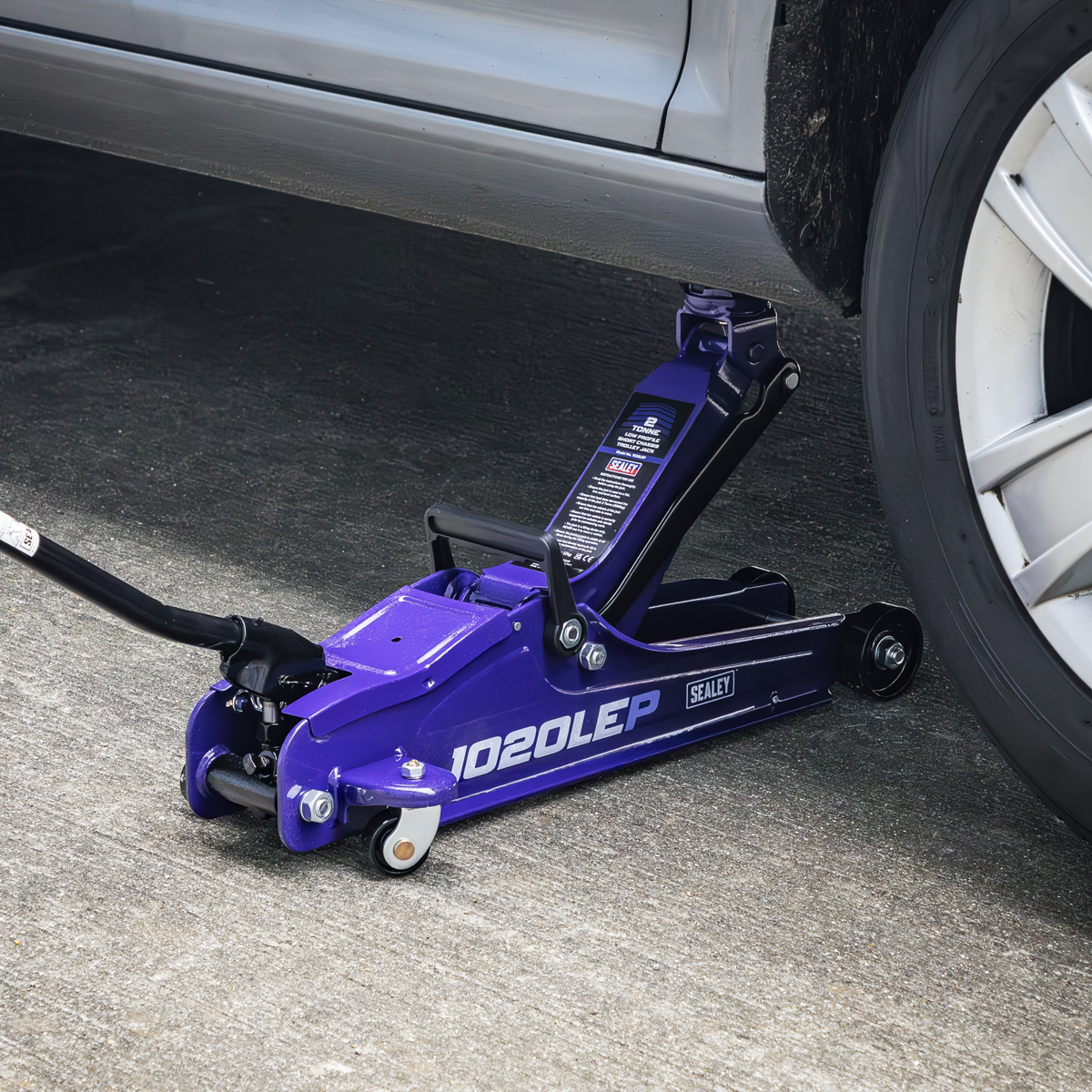 Low Profile Short Chassis Trolley Jack 2 Tonne - Purple 1020LEP