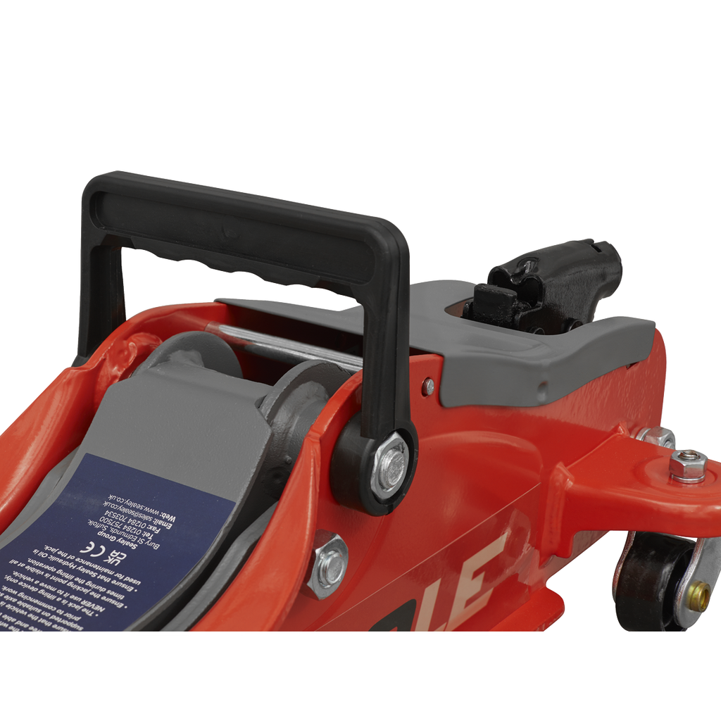 Low Profile Short Chassis Trolley Jack 2 Tonne - Red 1020LE