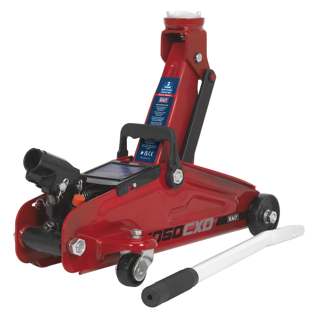 Short Chassis Trolley Jack with Storage Case 2 Tonne 1050CXD