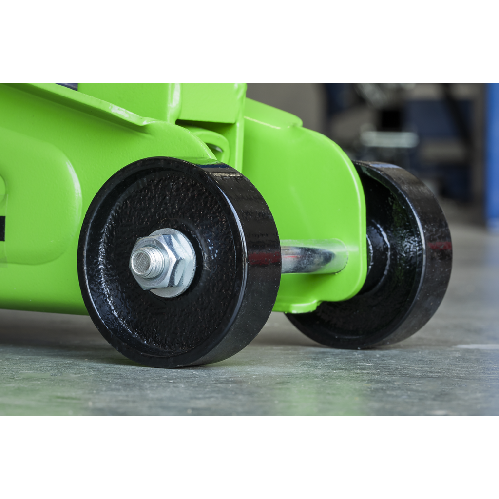 Short Chassis Trolley Jack 2 Tonne - Green 1050CXHV