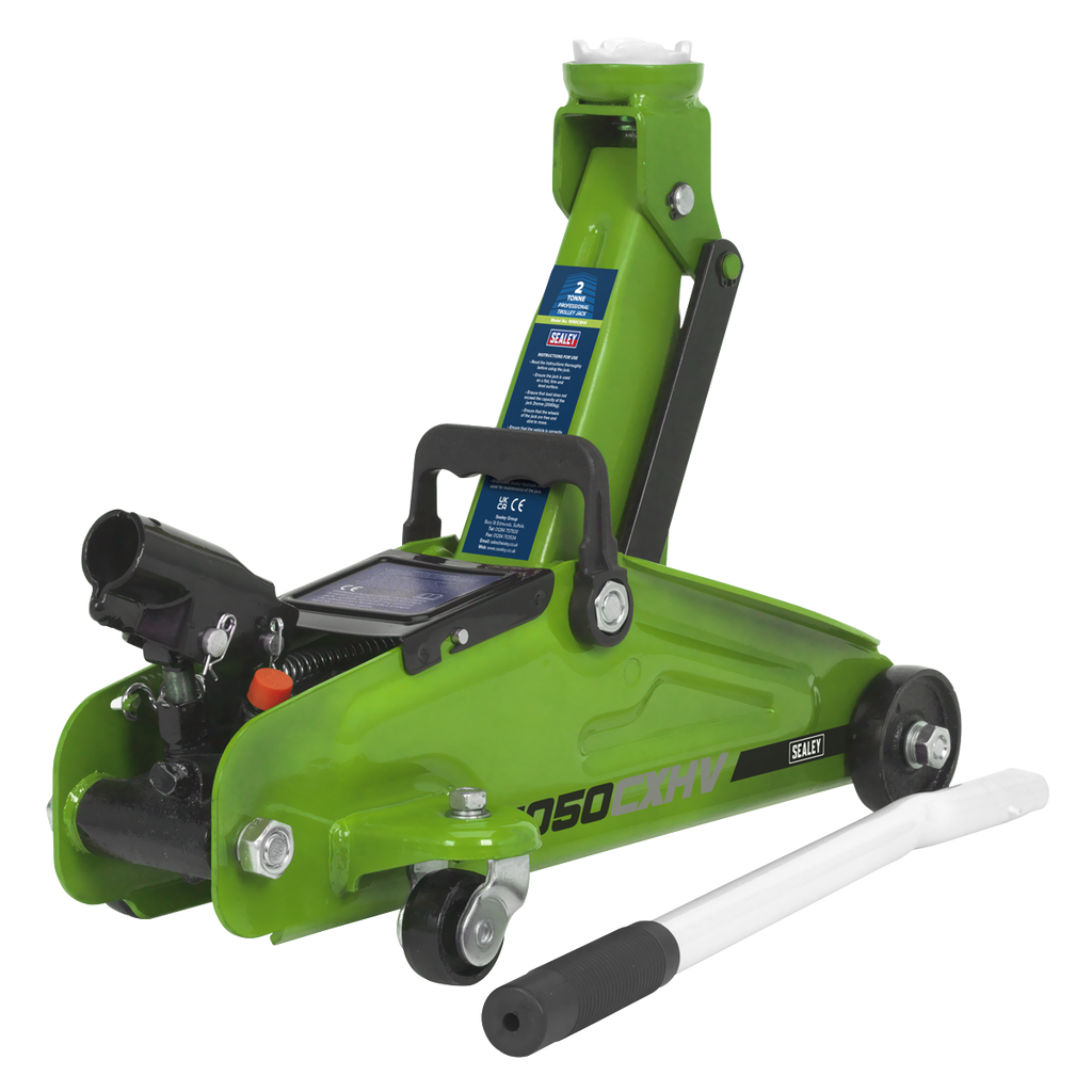 Short Chassis Trolley Jack 2 Tonne - Green 1050CXHV