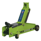 Heavy-Duty Long Reach Trolley Jack 3 Tonne - Green 1153CXHV