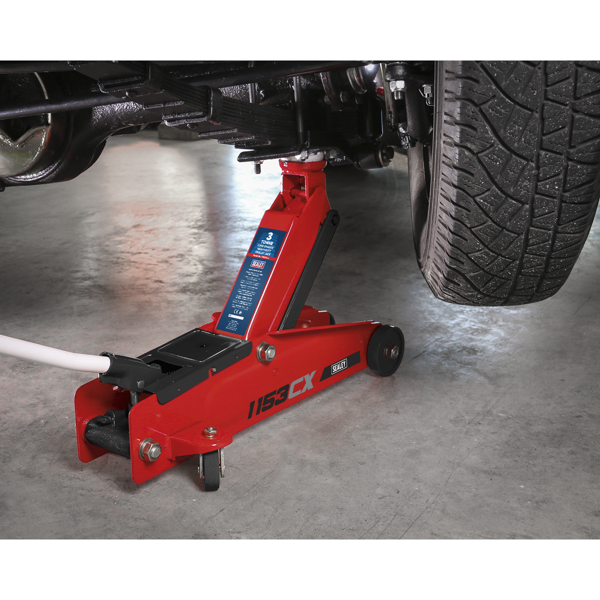 Heavy-Duty Long Reach Trolley Jack 3 Tonne 1153CX