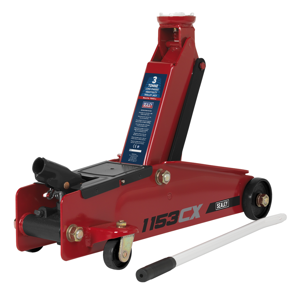 Heavy-Duty Long Reach Trolley Jack 3 Tonne 1153CX