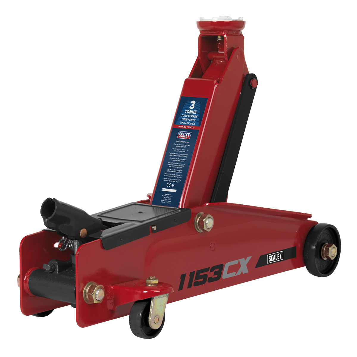 Heavy-Duty Long Reach Trolley Jack 3 Tonne 1153CX