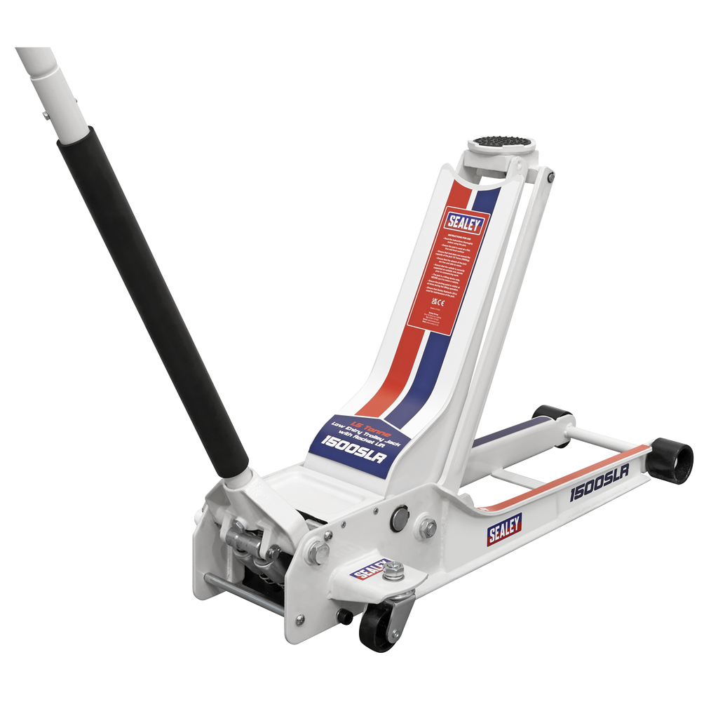 Low Profile Long Reach Rocket Lift Trolley Jack 1.5 Tonne 1500SLR