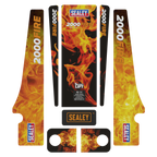 Low Profile Custom Design Trolley Jack with Rocket Lift 2 Tonne - Black 2000CB