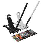 Low Profile Custom Design Trolley Jack with Rocket Lift 2 Tonne - Black 2000CB