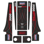 Low Profile Custom Design Trolley Jack with Rocket Lift 2 Tonne - Black 2000CB