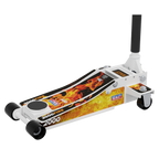 Low Profile Custom Design Trolley Jack with Rocket Lift 2 Tonne - White 2000CW