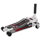 Low Profile Custom Design Trolley Jack with Rocket Lift 2 Tonne - White 2000CW