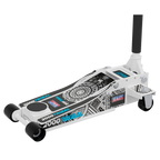 Low Profile Custom Design Trolley Jack with Rocket Lift 2 Tonne - White 2000CW