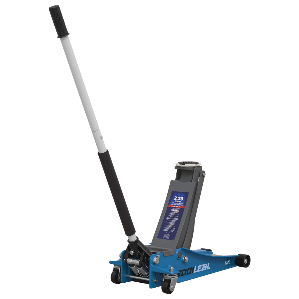 Low Profile Trolley Jack with Rocket Lift 2.25 Tonne - Blue 2001LEBL