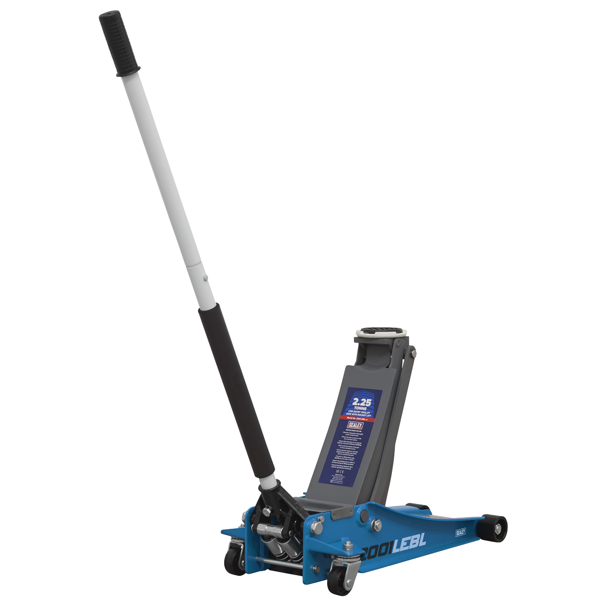 Low Profile Trolley Jack with Rocket Lift 2.25 Tonne - Blue 2001LEBL