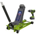 Trolley Jack & Cordless Impact Wrench Combo - Green 2001LEHVCOMBO