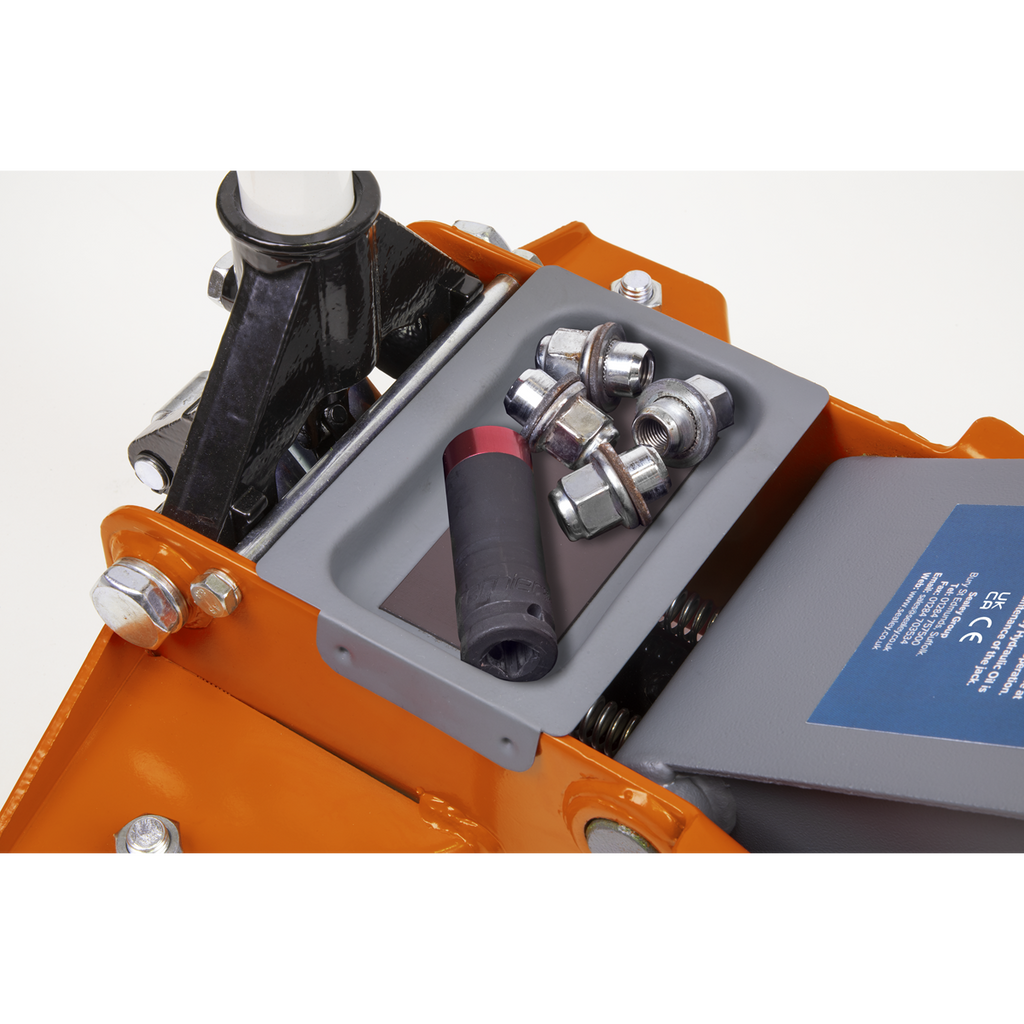 Low Profile Trolley Jack with Rocket Lift 2.25 Tonne - Orange 2001LEOR