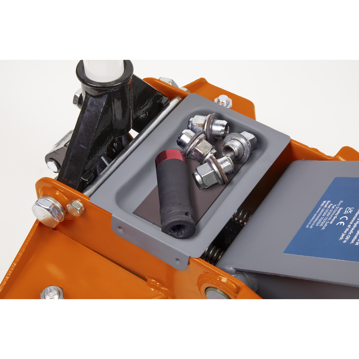 Low Profile Trolley Jack with Rocket Lift 2.25 Tonne - Orange 2001LEOR