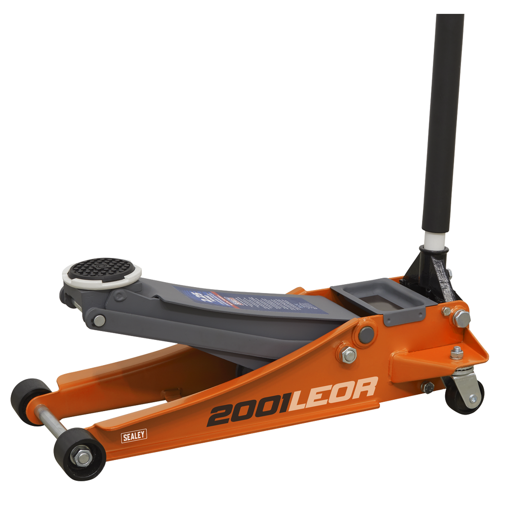 Low Profile Trolley Jack with Rocket Lift 2.25 Tonne - Orange 2001LEOR
