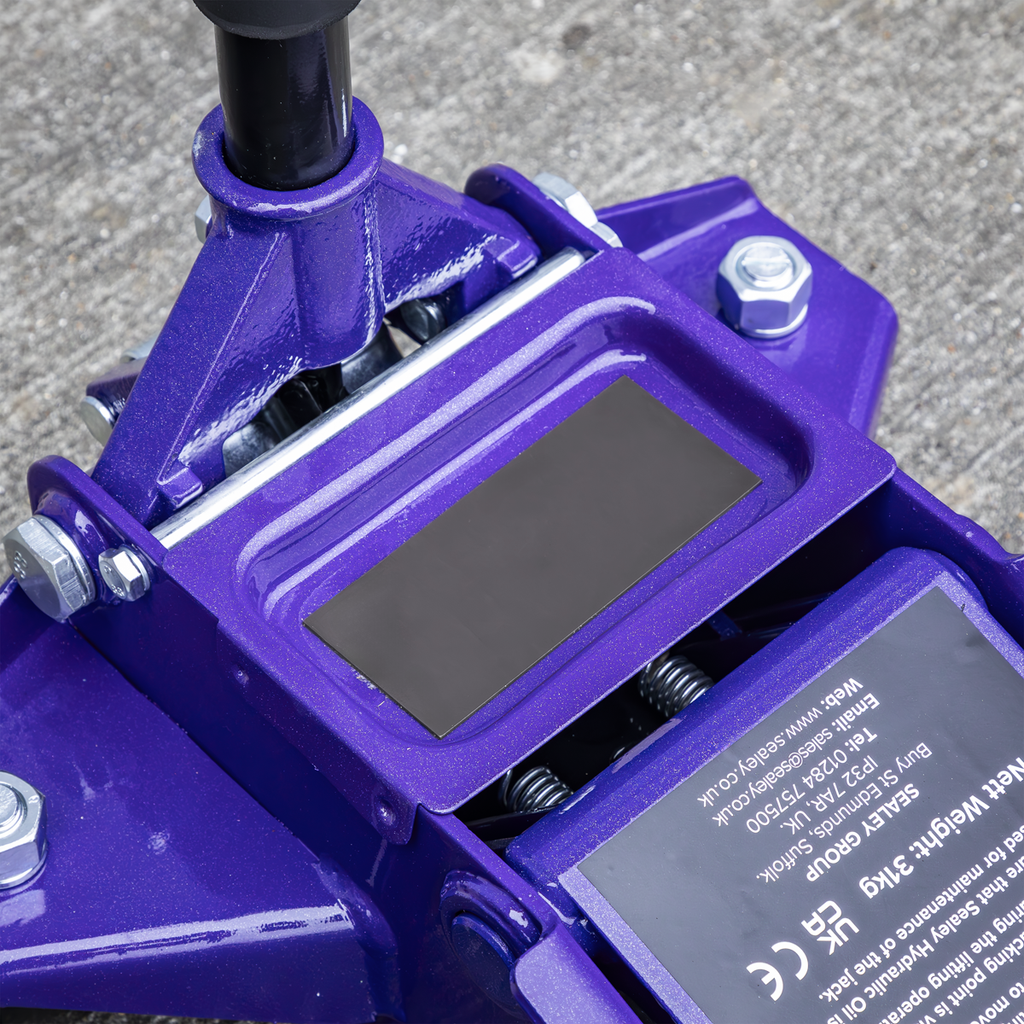 Low Profile Trolley Jack with Rocket Lift 2.25 Tonne - Purple 2001LEP