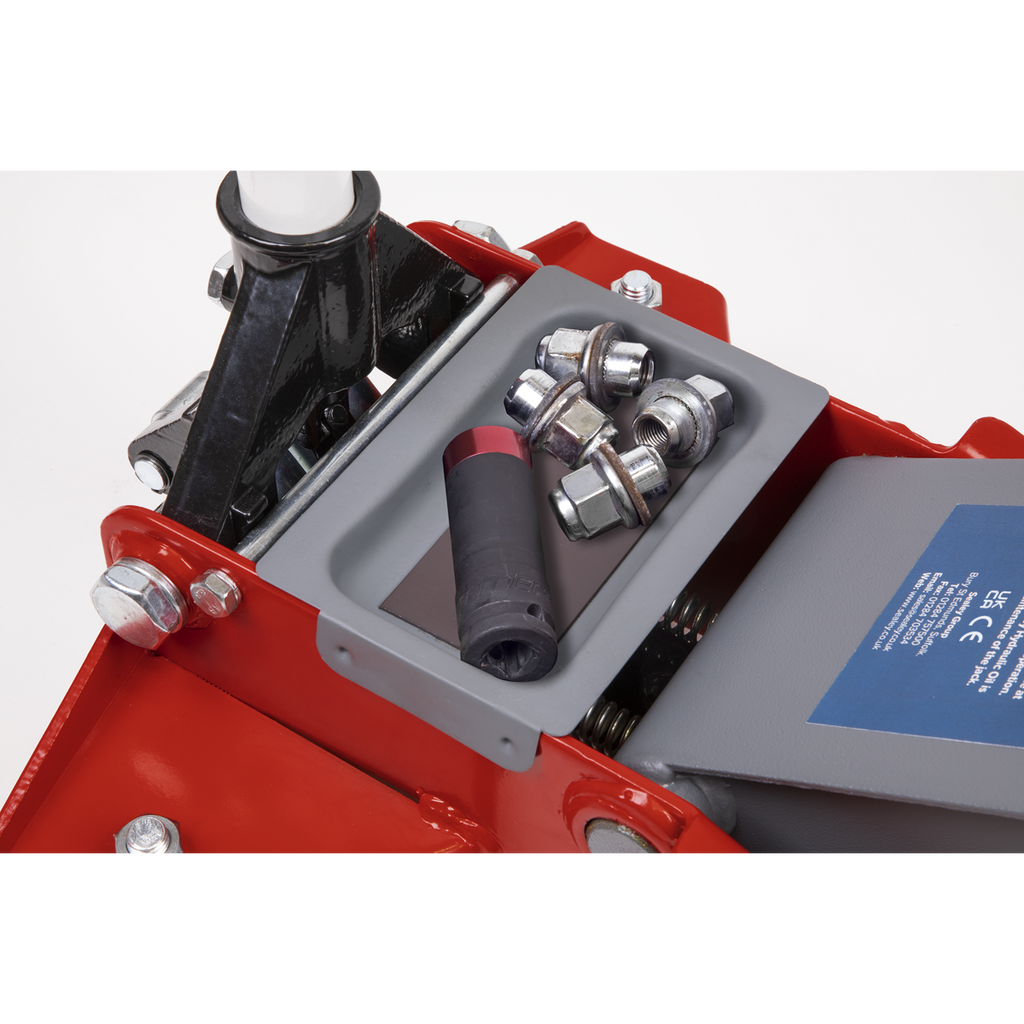 Low Profile Trolley Jack with Rocket Lift 2.25 Tonne - Red 2001LERE