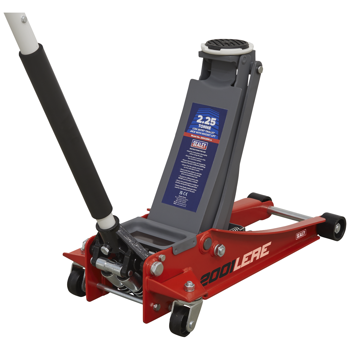 Trolley Jack & Cordless Impact Wrench Combo - Red 2001LERECOMBO