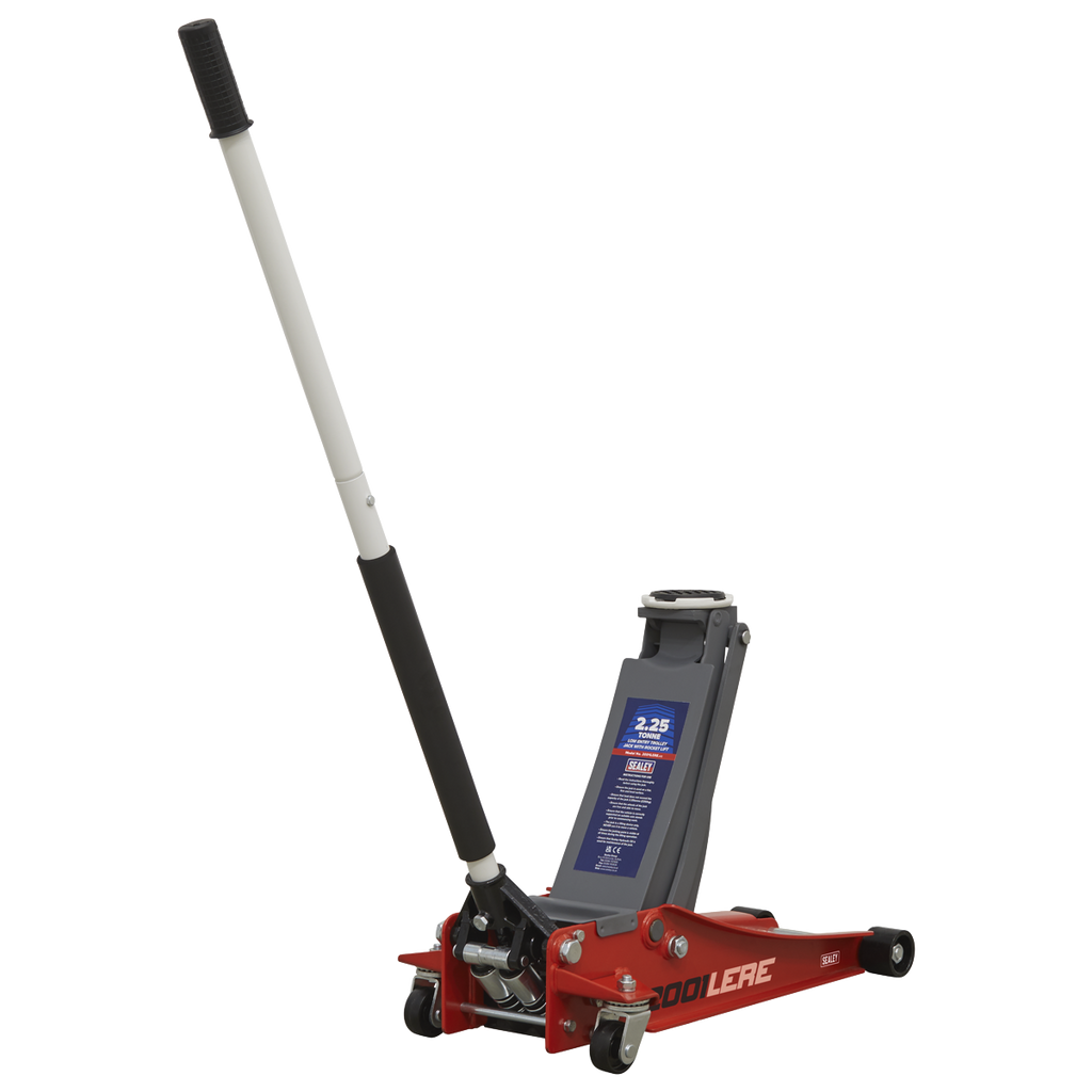 Low Profile Trolley Jack with Rocket Lift 2.25 Tonne - Red 2001LERE