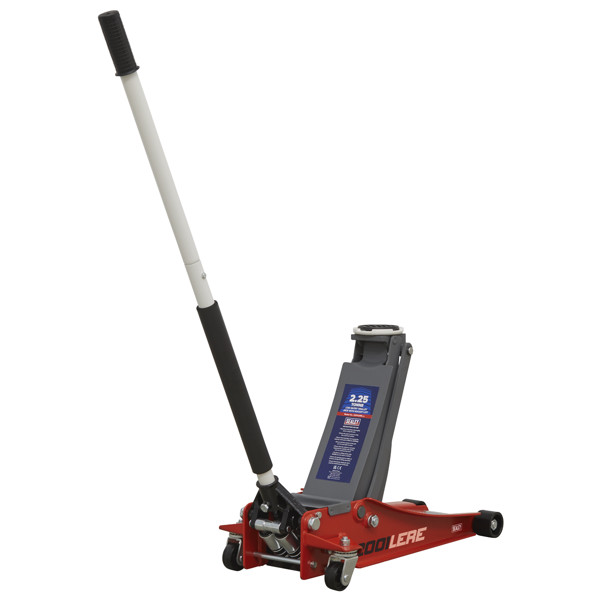Low Profile Trolley Jack with Rocket Lift 2.25 Tonne - Red 2001LERE