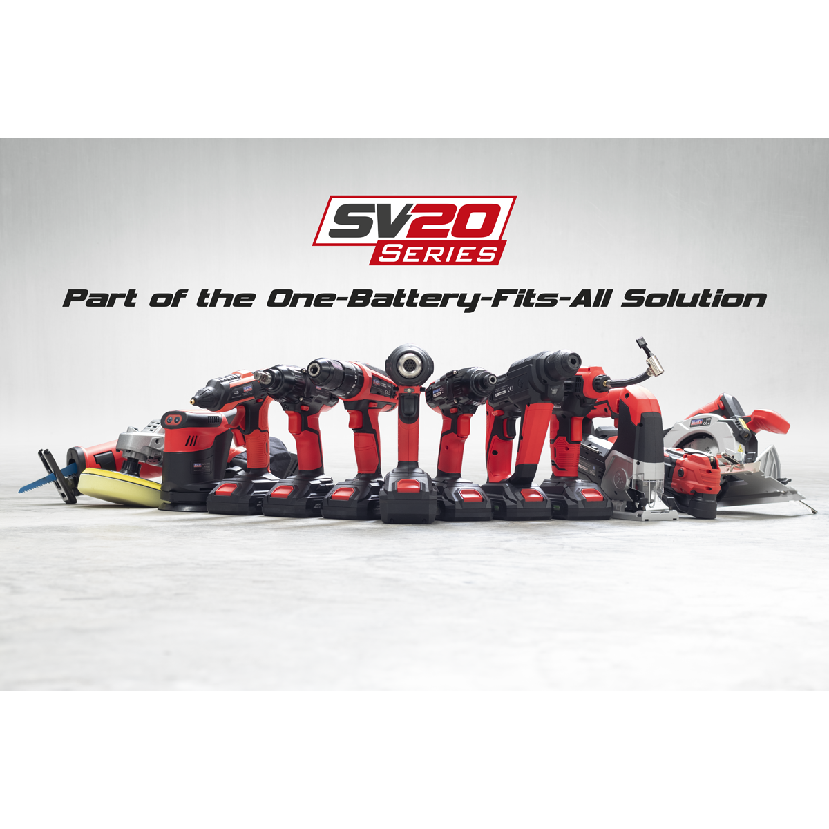 5 x SV20 Series Cordless Power Tool Kit 20V Euro Plug - 2 Batteries CP20VCOMBO2EU