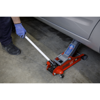 180° Handle Low Profile Short Chassis Trolley Jack 2 Tonne - Red 2180LE