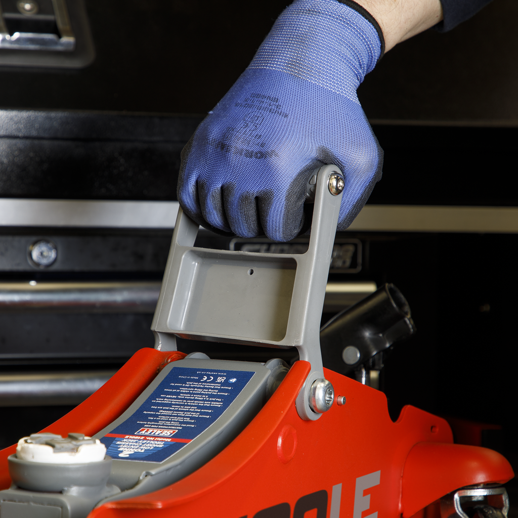 180° Handle Low Profile Short Chassis Trolley Jack 2 Tonne - Red 2180LE