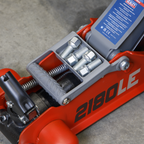 180° Handle Low Profile Short Chassis Trolley Jack 2 Tonne - Red 2180LE
