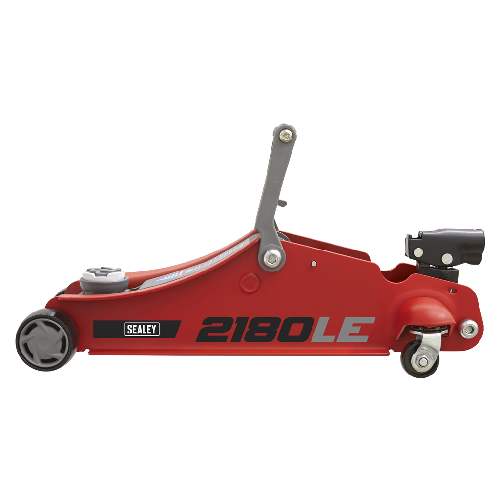 180° Handle Low Profile Short Chassis Trolley Jack 2 Tonne - Red 2180LE