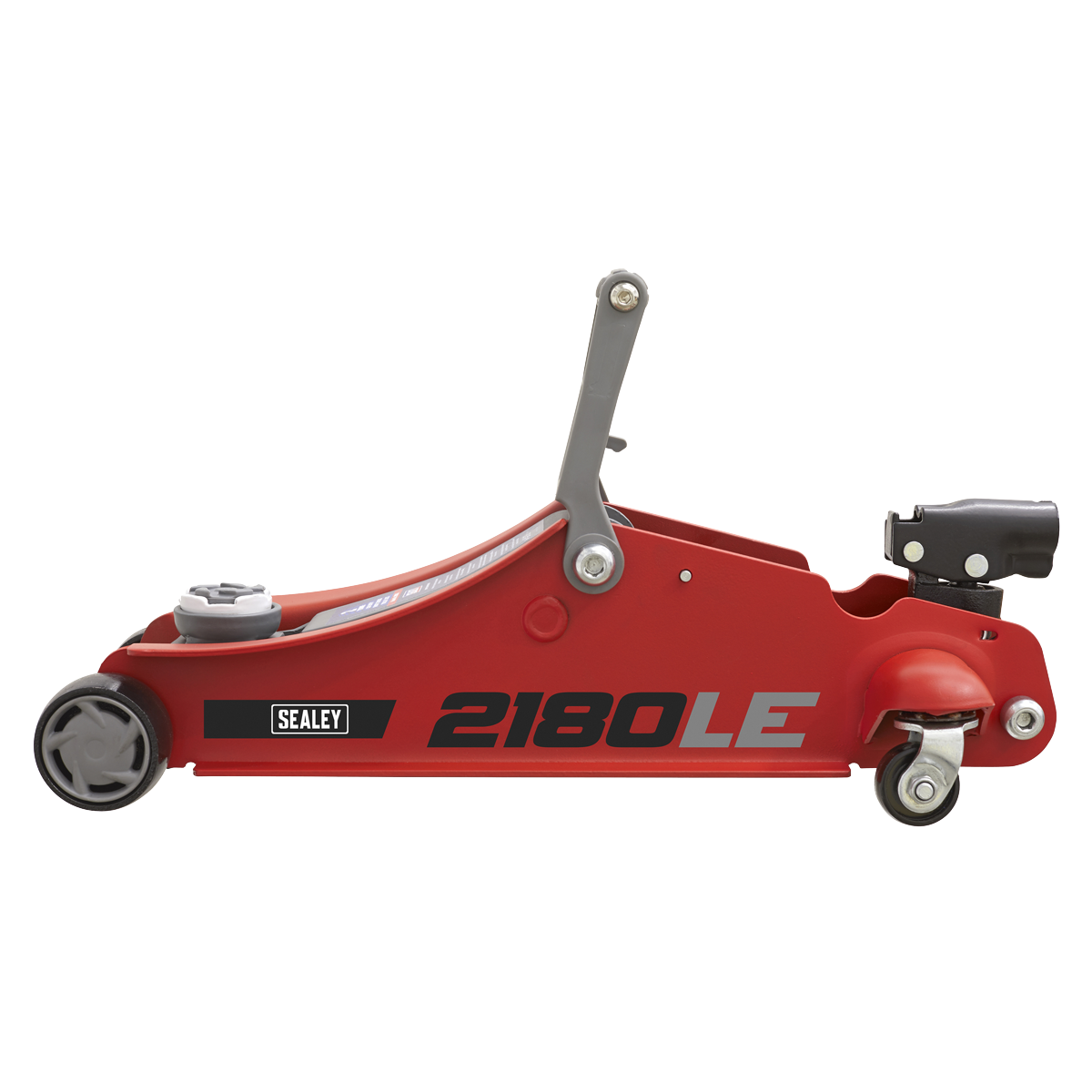 180° Handle Low Profile Short Chassis Trolley Jack 2 Tonne - Red 2180LE