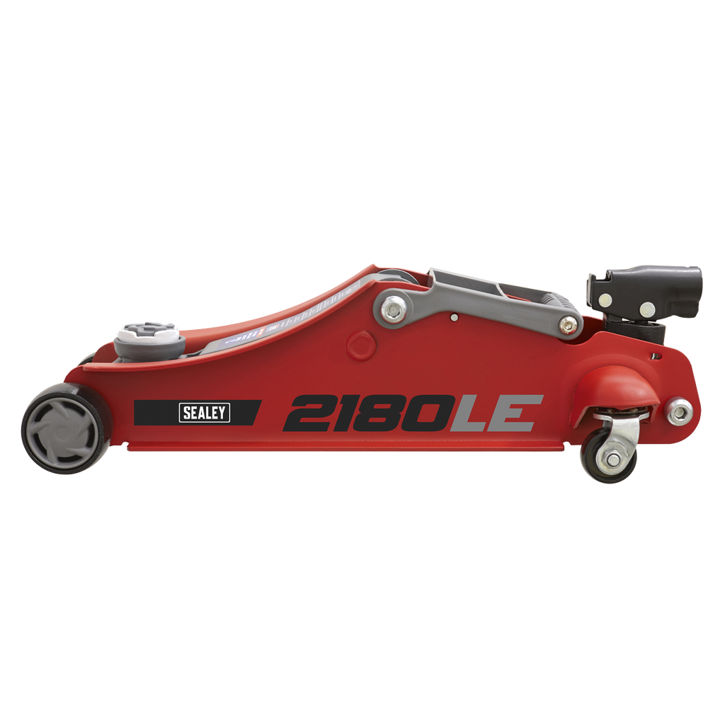 180° Handle Low Profile Short Chassis Trolley Jack 2 Tonne - Red 2180LE