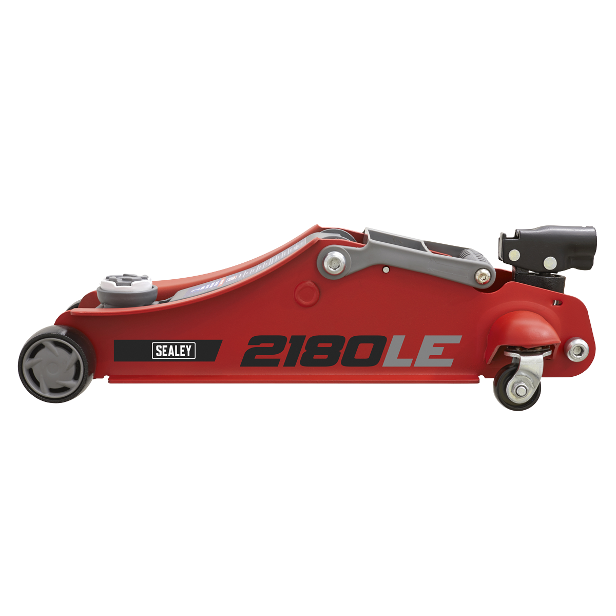 180° Handle Low Profile Short Chassis Trolley Jack 2 Tonne - Red 2180LE