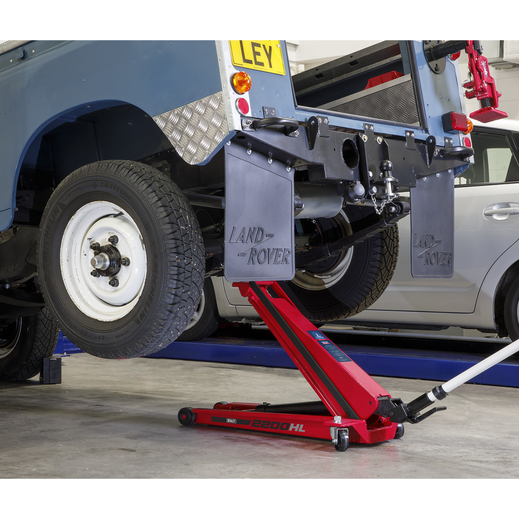 High Lift Low Profile Trolley Jack 2 Tonne 2200HL