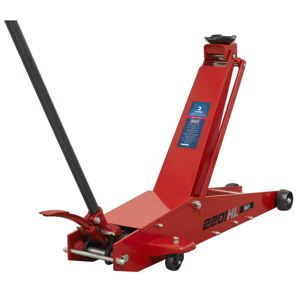 Long Reach High Lift Commercial Trolley Jack 2 Tonne 2201HL